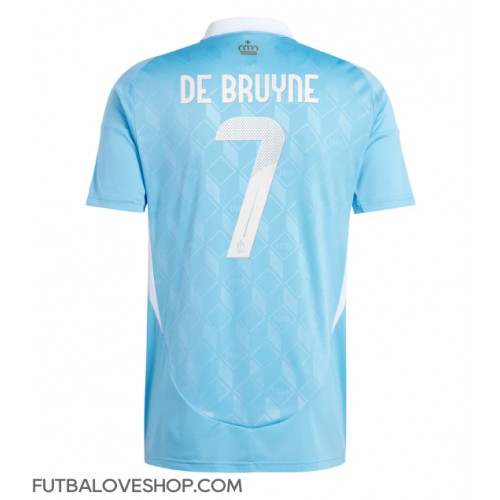 Dres Belgicko Kevin De Bruyne #7 Preč ME 2024 Krátky Rukáv